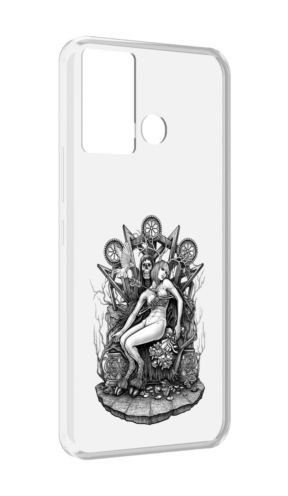 

Чехол MyPads девушка на троне для Infinix Hot 12 Play, Прозрачный, Tocco