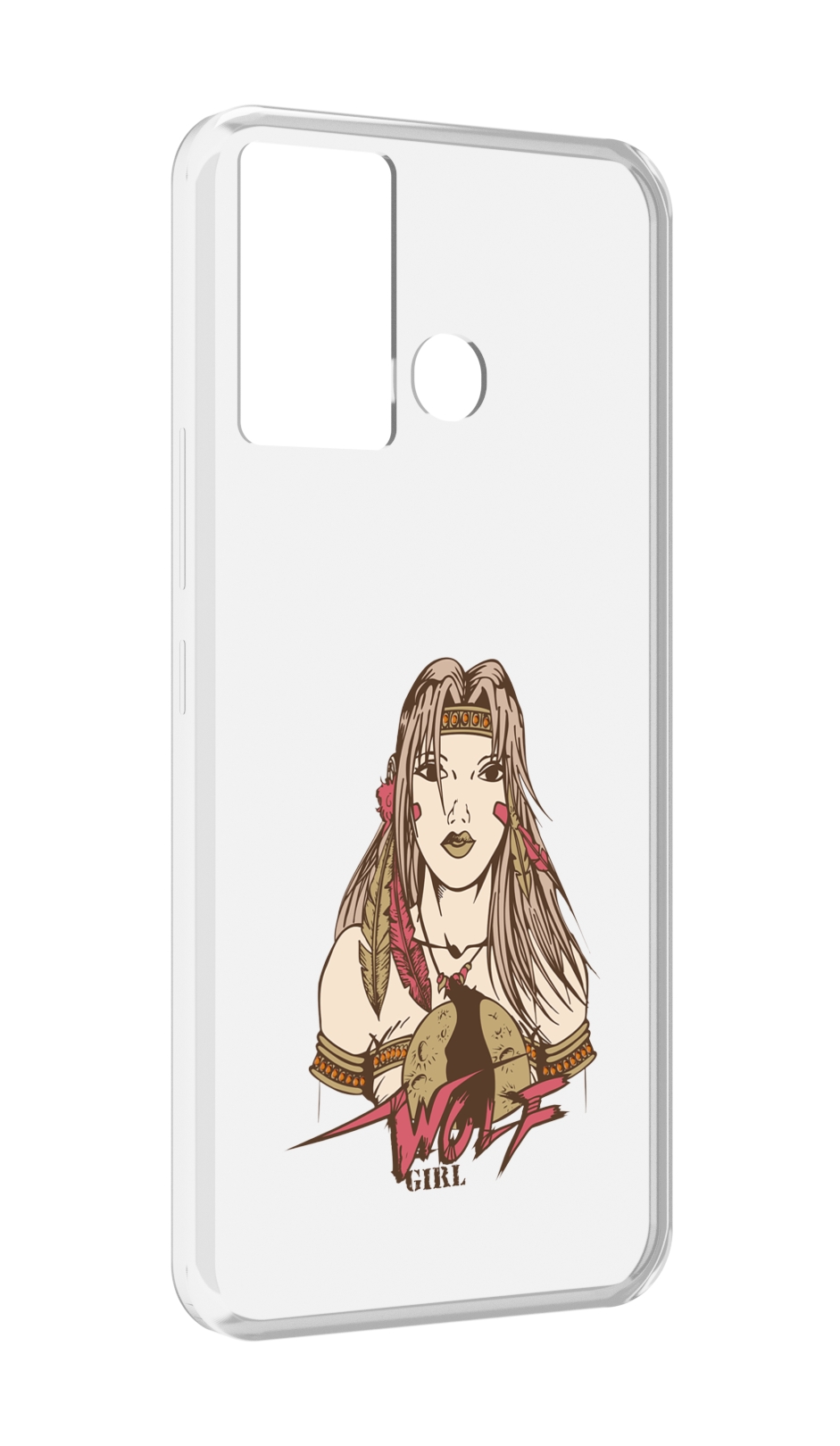 

Чехол MyPads девушка волк для Infinix Hot 12 Play, Прозрачный, Tocco