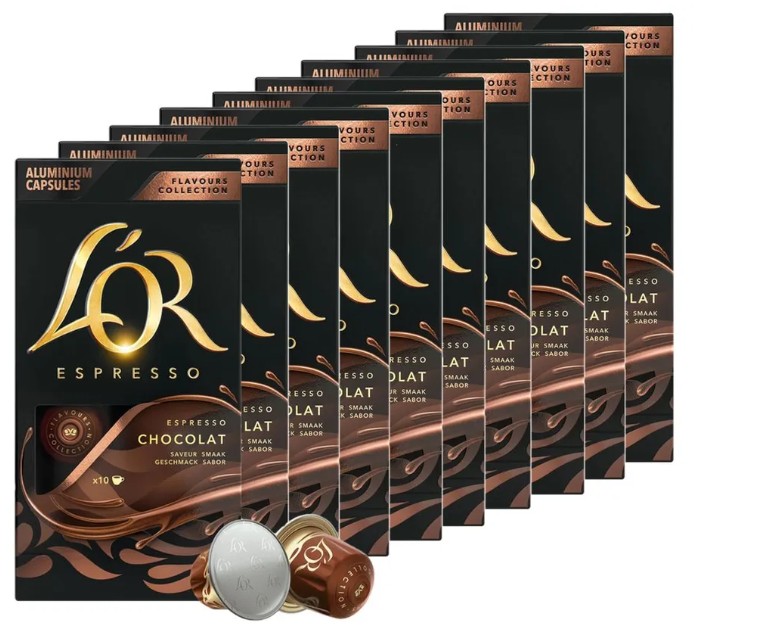 Кофе в капсулах L'OR Espresso Chocolate, с ароматом шоколада 100 шт