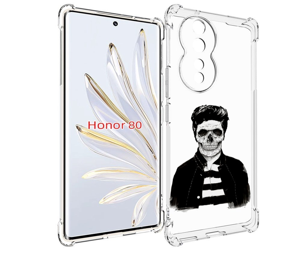 

Чехол MyPads скелет для Honor 80, Прозрачный, Tocco