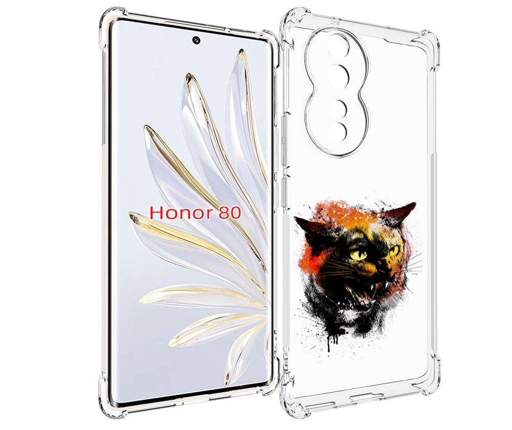 

Чехол MyPads сиамский кот для Honor 80, Прозрачный, Tocco