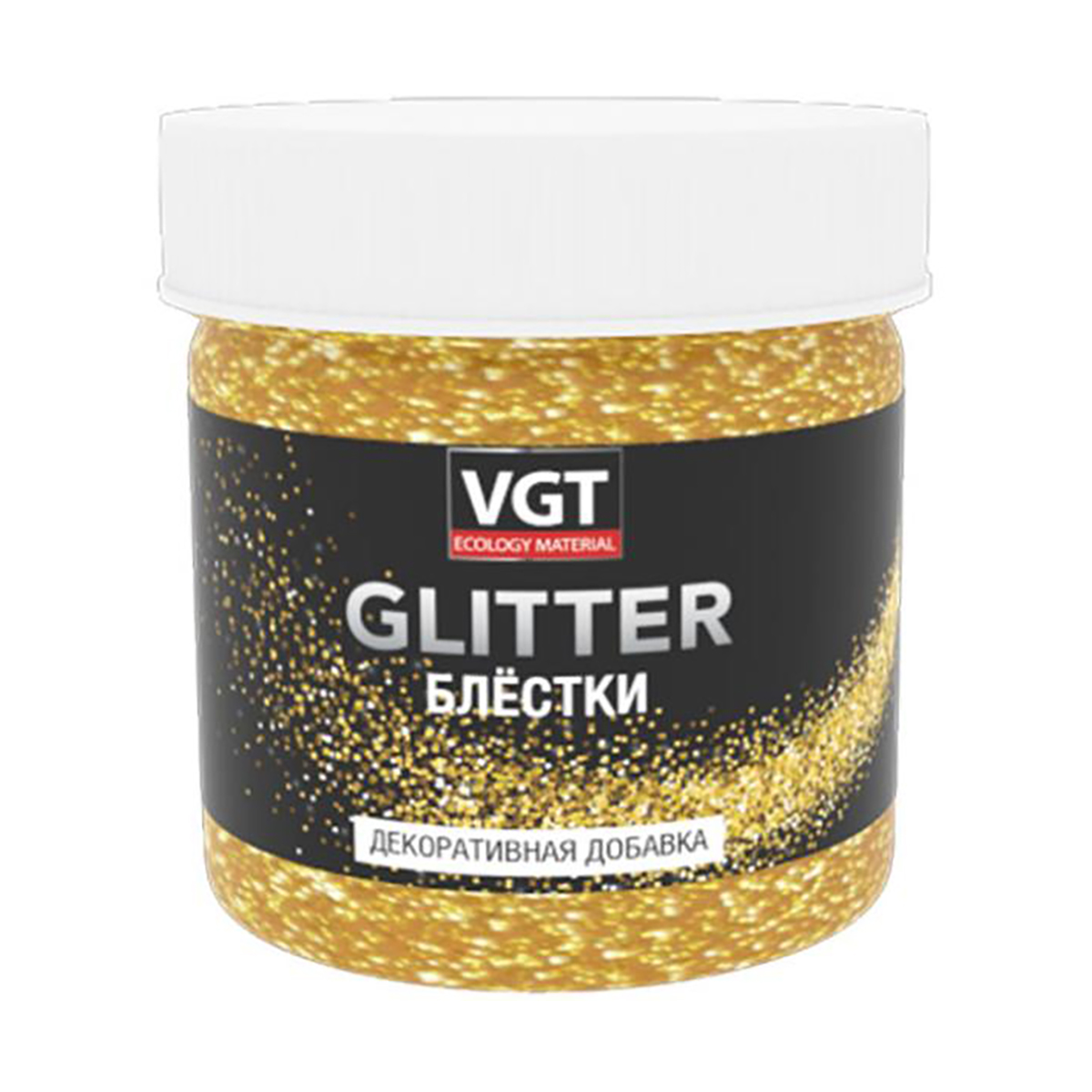 Декоративная добавка (блестки) VGT Glitter, 0,05 кг, золото формы для наращивания ногтей узкие 50 шт золотистый