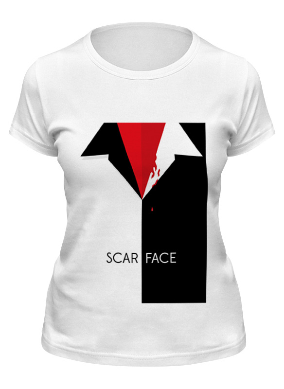 

Футболка женская Printio Лицо со шрамом (scarface) белая 2XL, Белый, Лицо со шрамом (scarface)