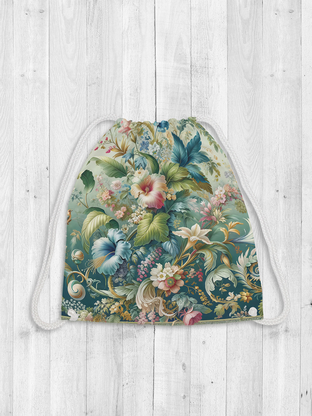 

Сумка мешок для обуви JoyArty Перья и цветы 38x40 bpa 430000, Зеленый, Перья и цветы