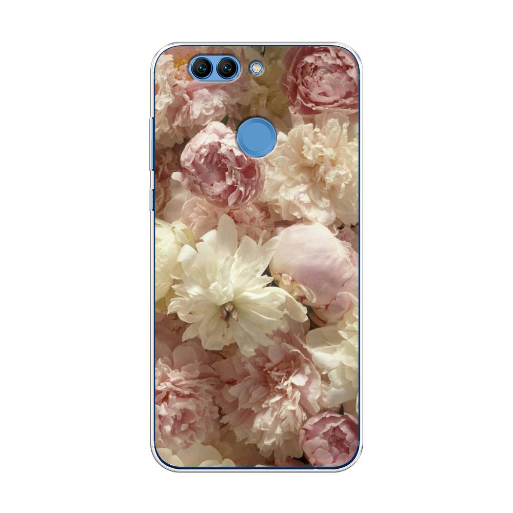 

Чехол Awog на Huawei Nova 2 Plus "Пионы светлые", Разноцветный, 63050-8