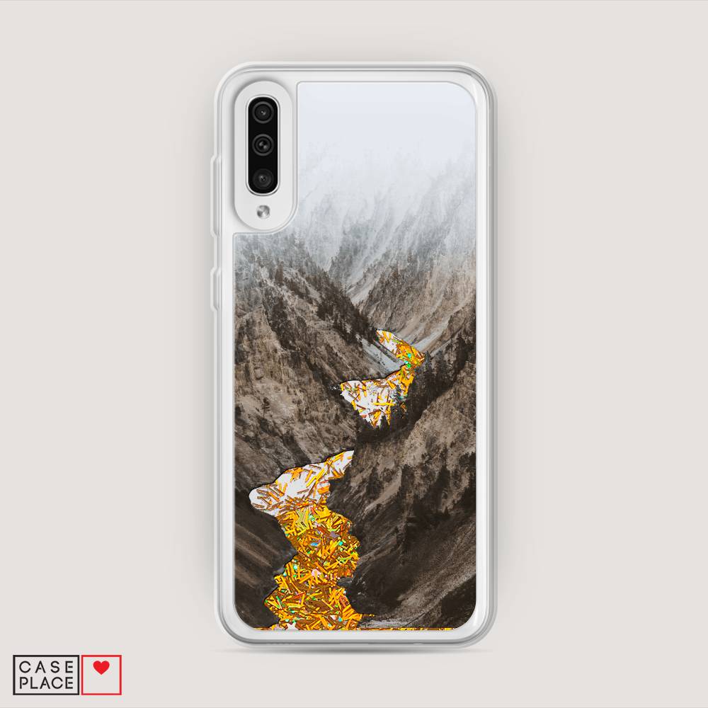 

Жидкий чехол с блестками "Горная река" на Samsung Galaxy A30s, 28890-1
