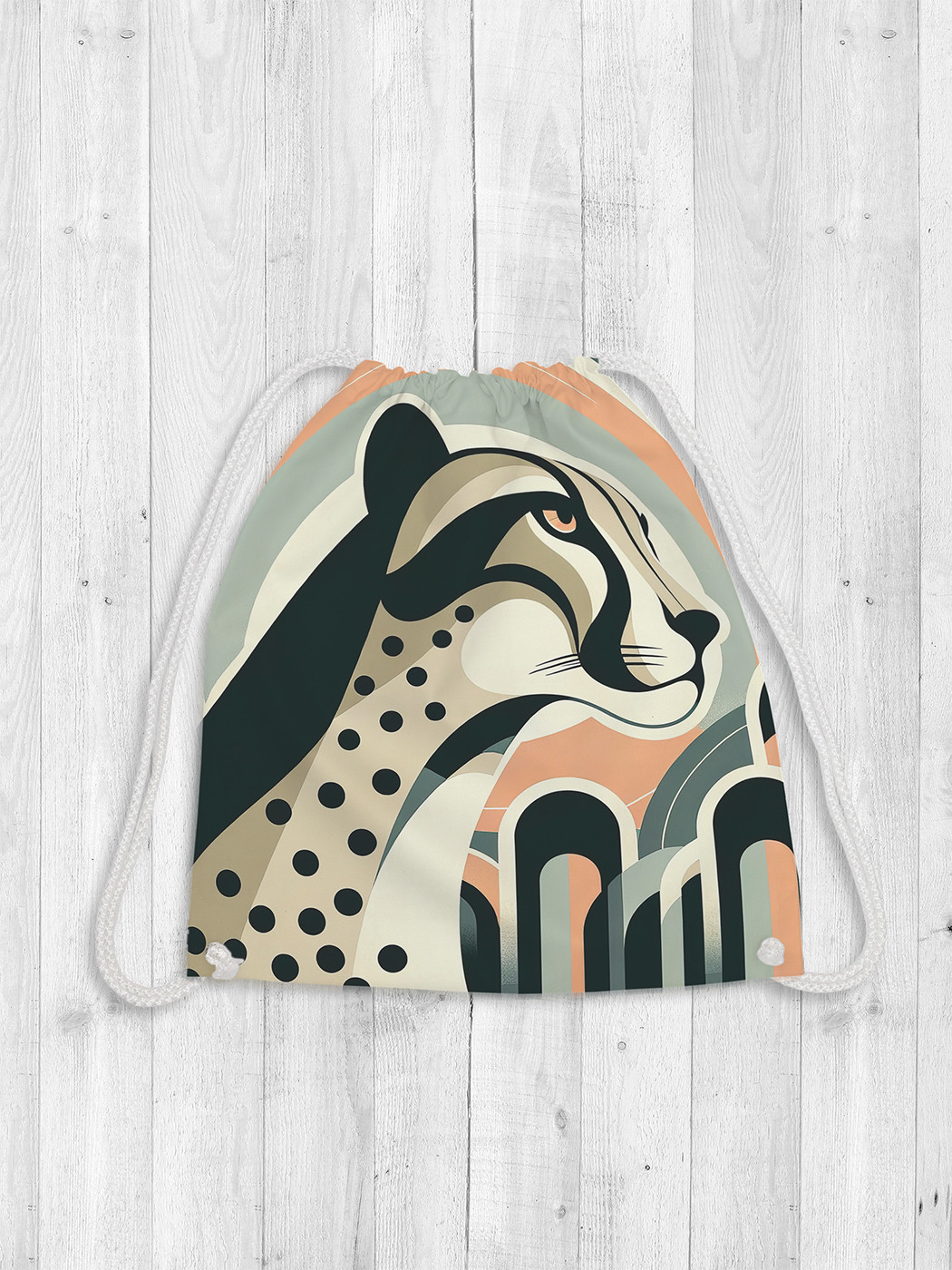 

Сумка мешок для обуви JoyArty Леопард в арке 38x40 bpa 429933, Желтый, Леопард в арке