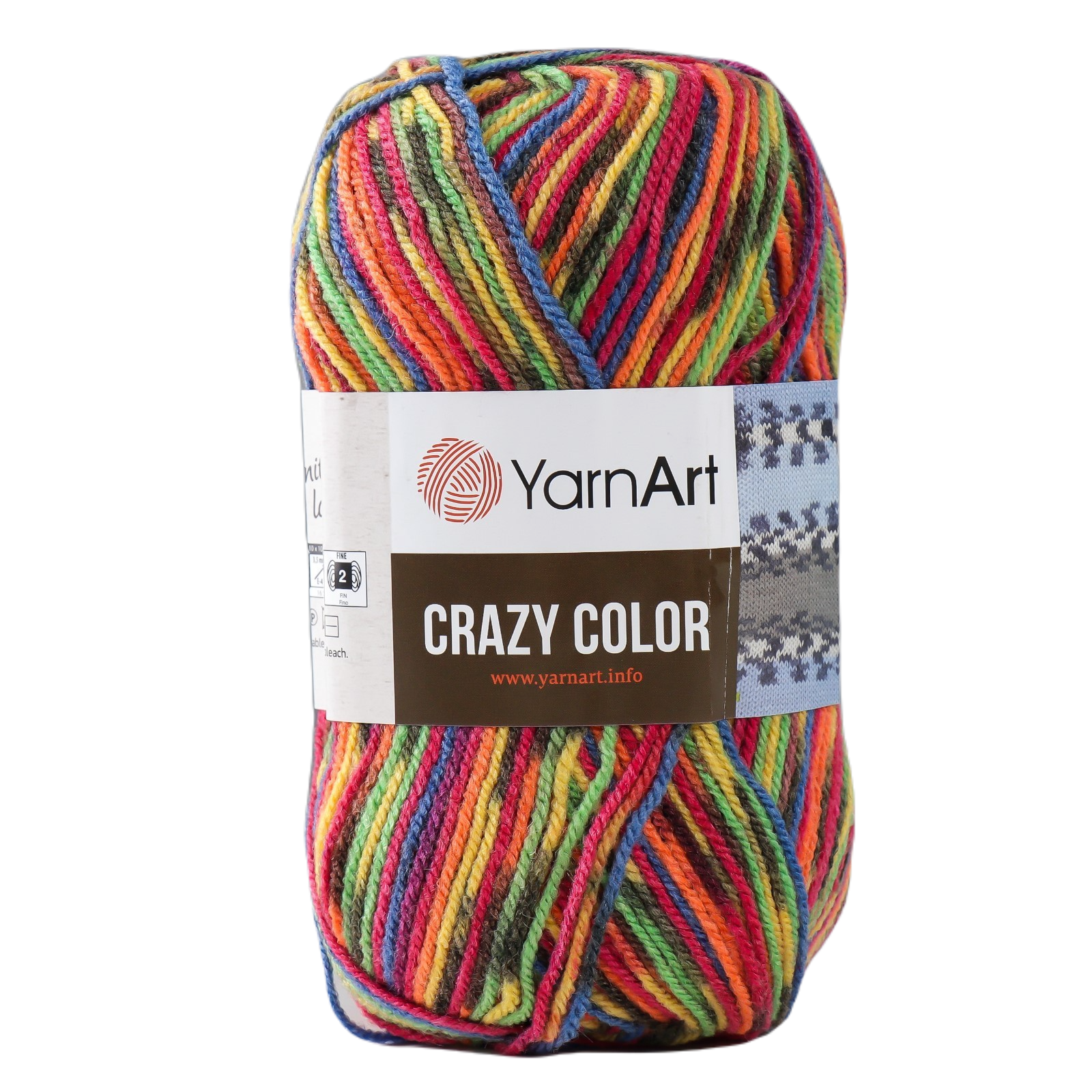 

Пряжа "Crazy color" 25% шерсть, 75% акрил 260м/100гр (148), Разноцветный, Пряжа для вязания "Crazy color"