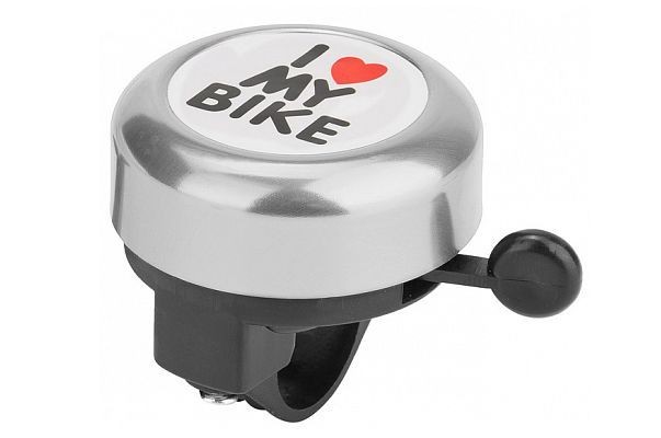 

Звонок STELS Звонок 45AE-06 "I love my bike" алюминий/пластик, чёрно-серебристый 210142 LU