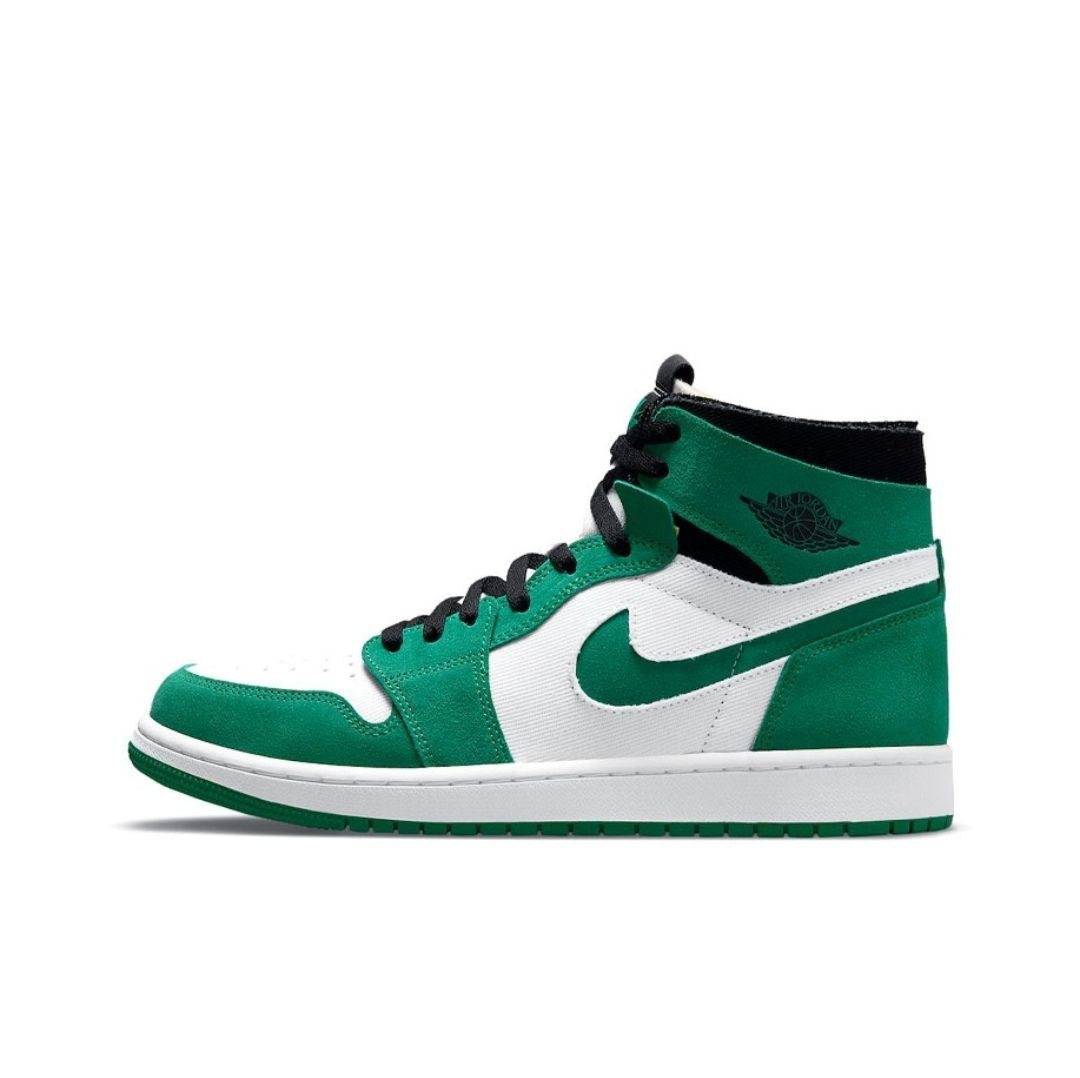 

Спортивные кеды унисекс Nike Air Jordan 1 Zoom Air зеленые 9.5 US, Зеленый, Air Jordan 1 Zoom Air
