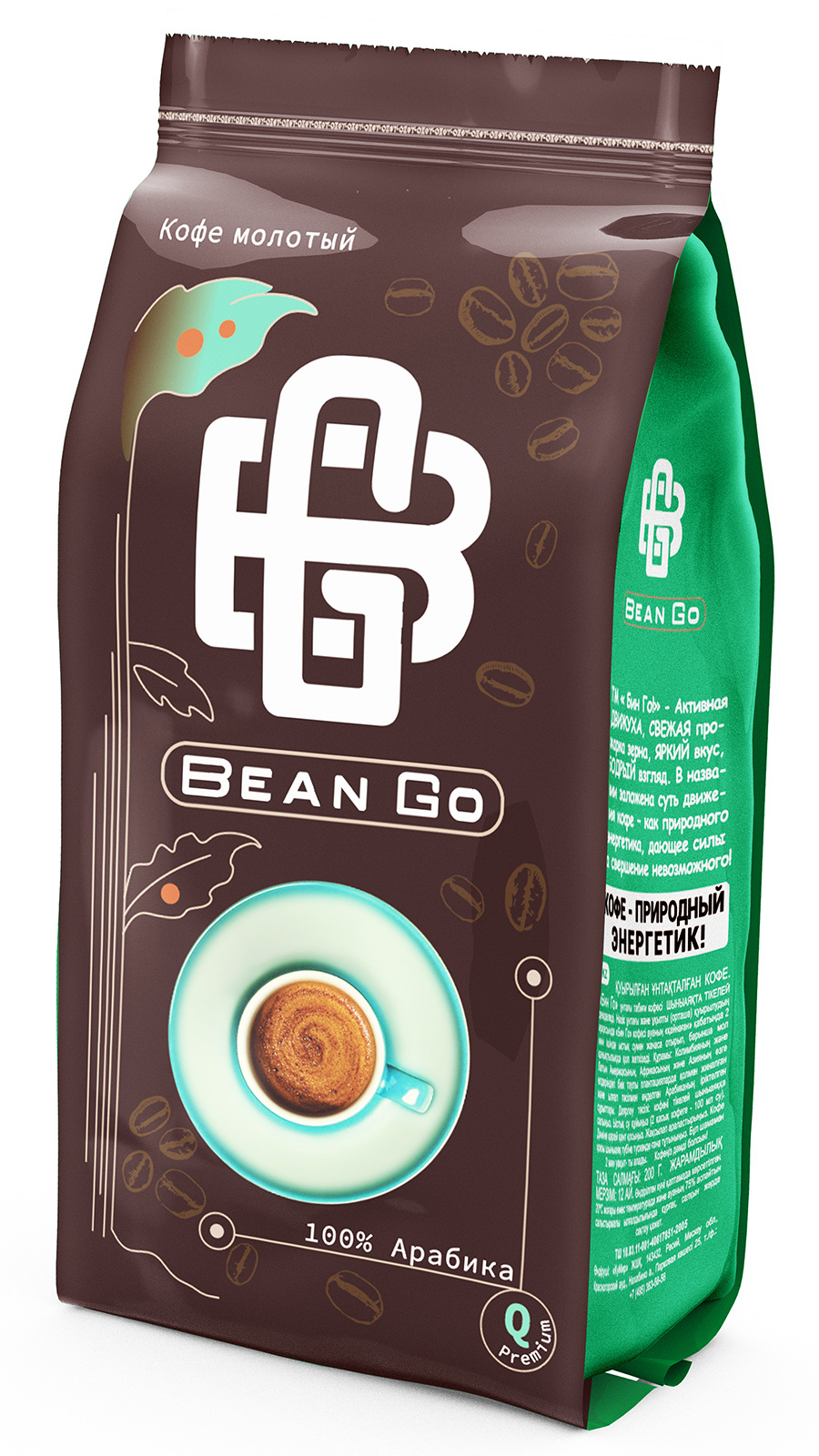 

Натуральный кофе молотый Bean GO, 100 г