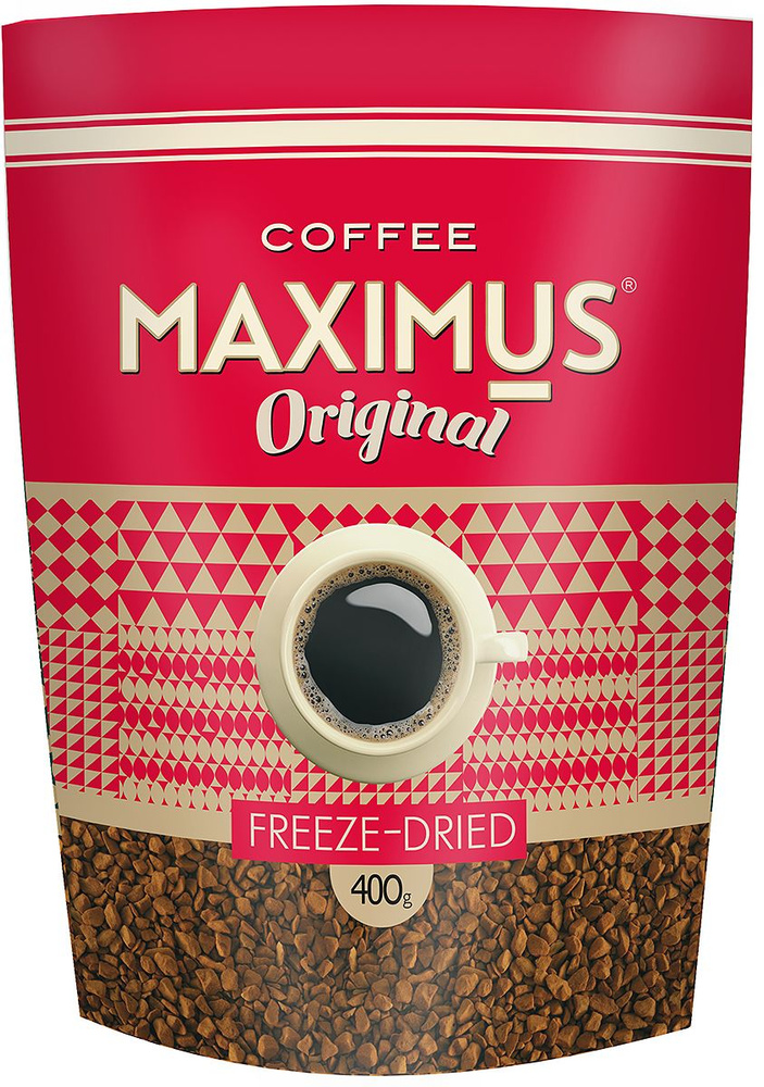 Растворимый кофе сублимированный MAXIMUS Original, 400 гр