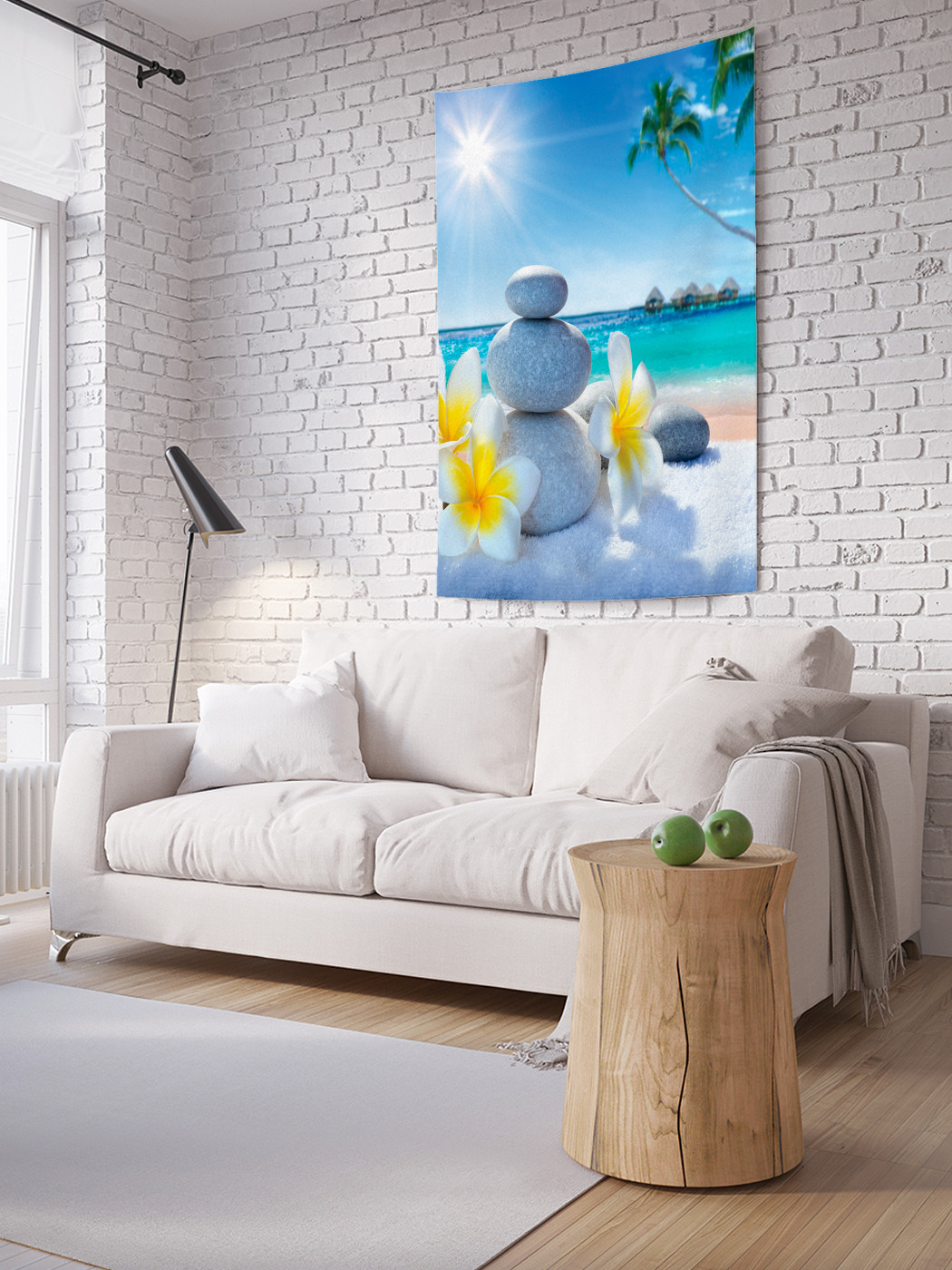 

Вертикальное фотопанно на стену JoyArty Мягкий пляж 100x150 см, Мягкий пляж