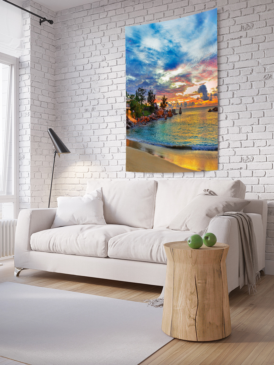 

Вертикальное фотопанно на стену JoyArty Уют на берегу 100x150 см, Уют на берегу