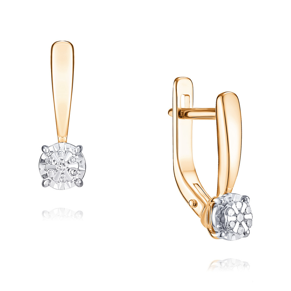 

Серьги из красного золота с бриллиантом ADAMAS 24040378/01-А507Д-41, 24040378/01-А507Д-41