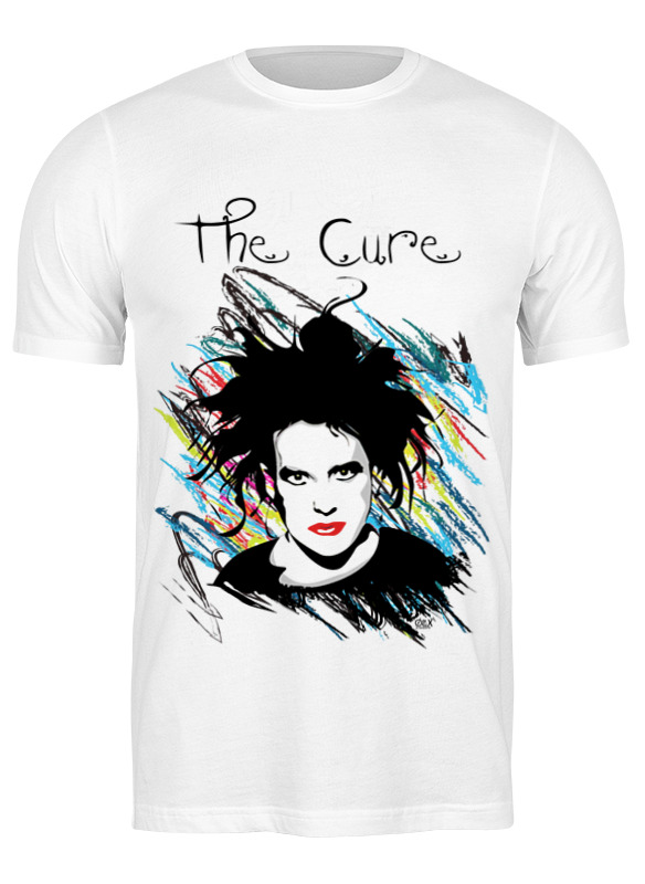 

Футболка мужская Printio The cure белая 3XL, Белый, The cure