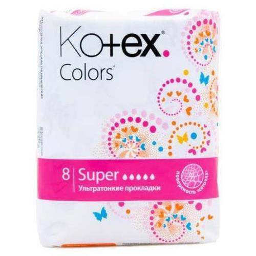 

Прокладки Kotex Colors ультра сетч супер №8, Разноцветный