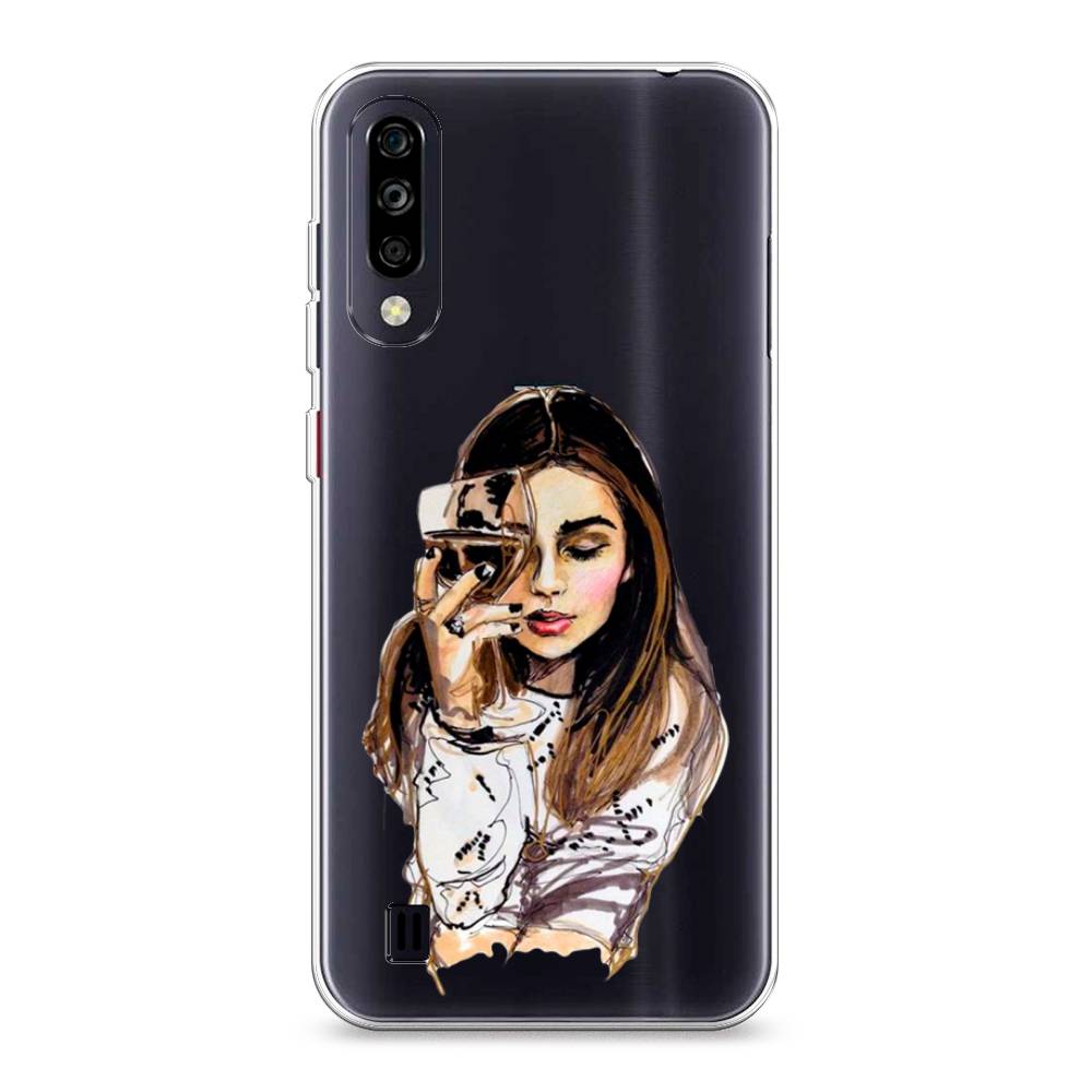 

Чехол Awog на ZTE Blade A7 (2020) / ЗТЕ Блэйд A7 (2020) "Девушка с бокалом", Разноцветный, 133750-7
