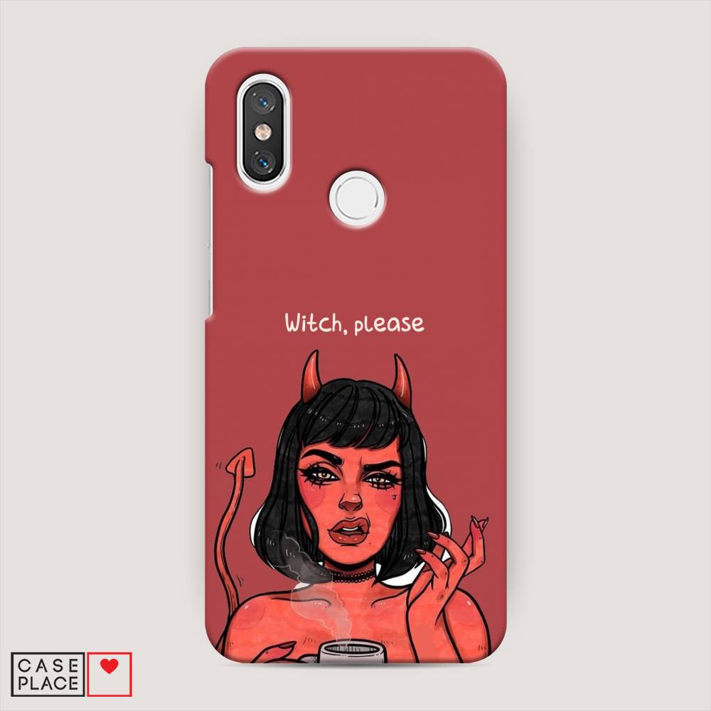 фото Пластиковый чехол "evil girl" на xiaomi mi 8 awog