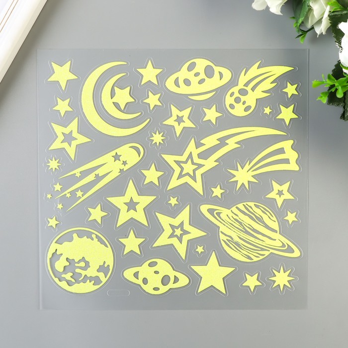 

Светящаяся наклейка Room Decor "Звёздное небо" 18х18 см