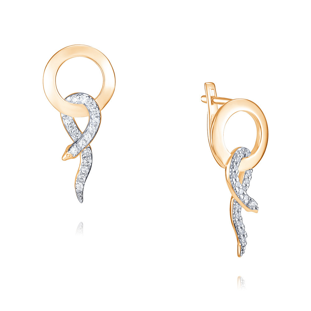

Серьги из красного золота с фианитом ADAMAS 24040565/01-А50Д-72, 24040565/01-А50Д-72
