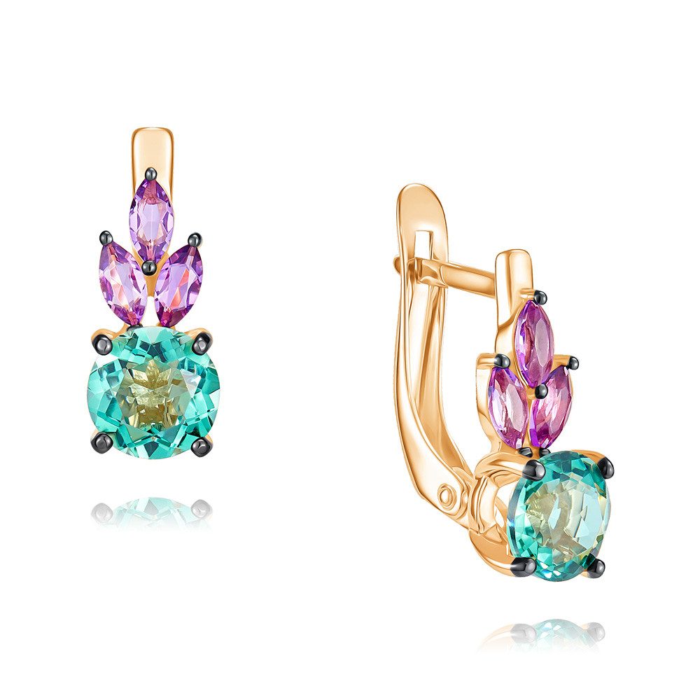 

Серьги из красного золота с аметистом ADAMAS 24040497/01-А50Ч-653, 24040497/01-А50Ч-653