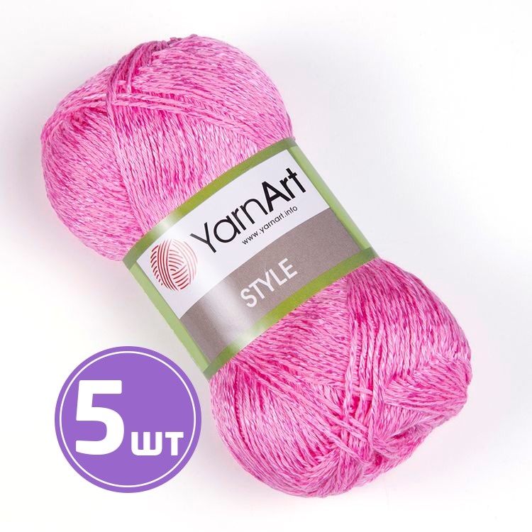 

Пряжа YarnArt Style 665 розовый 5 шт по 50 г