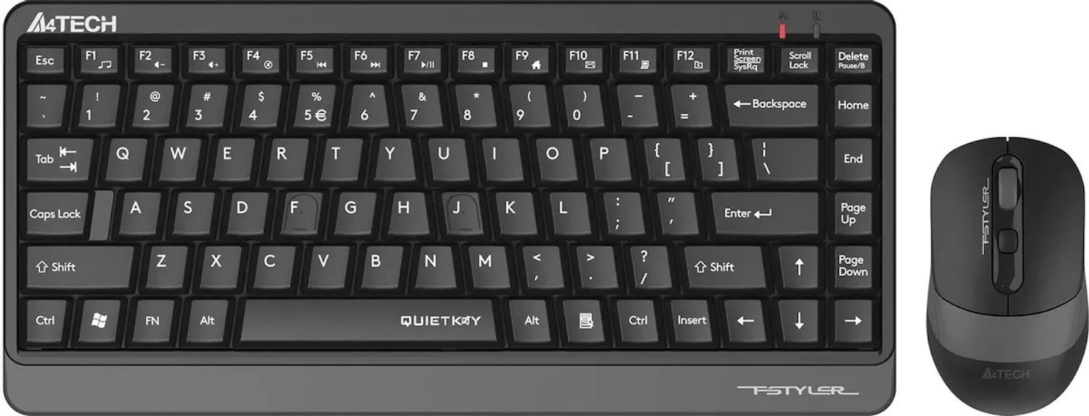 

Комплект клавиатура+мышь A4TECH Fstyler FGS1110Q, USB, беспроводной, черный, Комплект (клавиатура+мышь) A4TECH Fstyler FGS1110Q, USB, беспроводной, черный