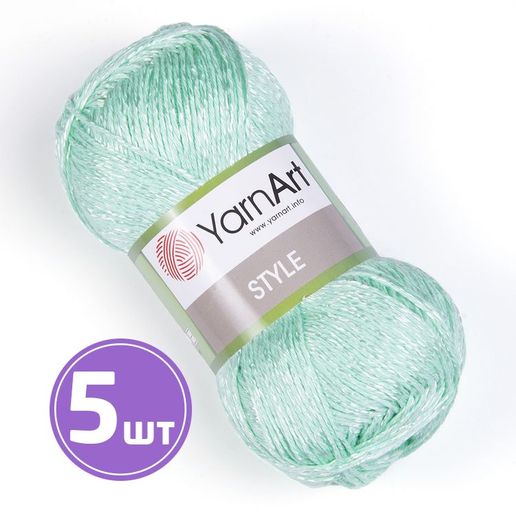 

Пряжа YarnArt Style 659 мята 5 шт по 50 г, Бирюзовый