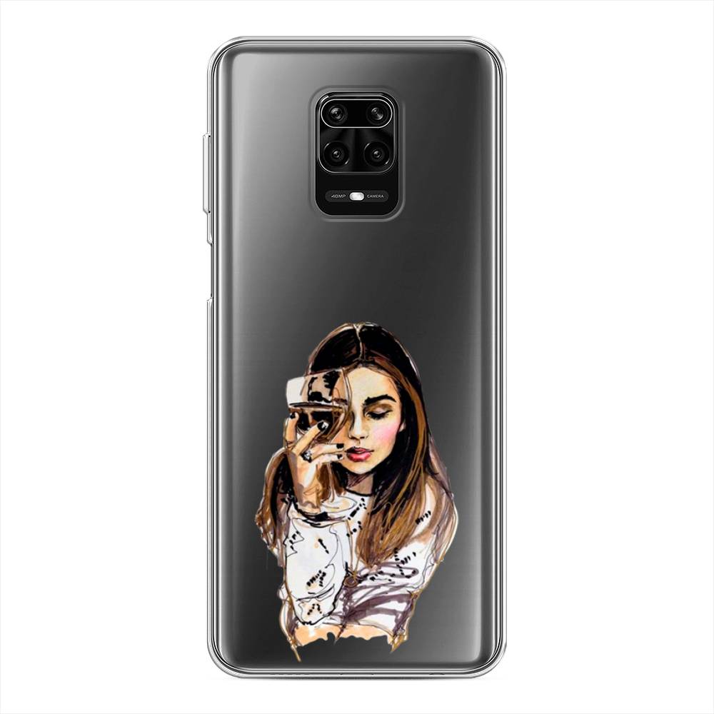 

Чехол Awog на Xiaomi Redmi Note 9S/Note 9 Pro "Девушка с бокалом", Разноцветный, 37950-7