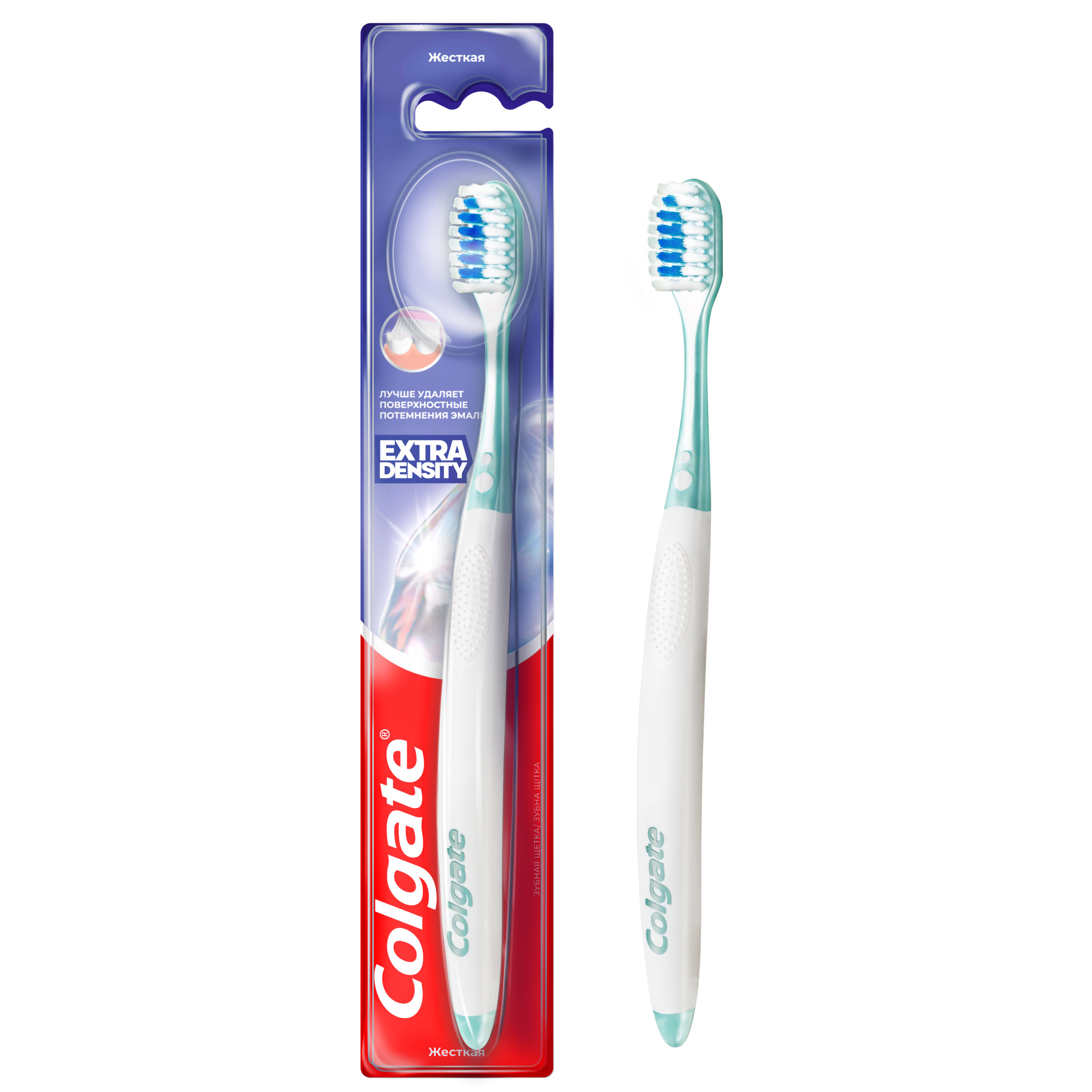 Зубная щетка Colgate Extra Density жесткая, 1 шт.