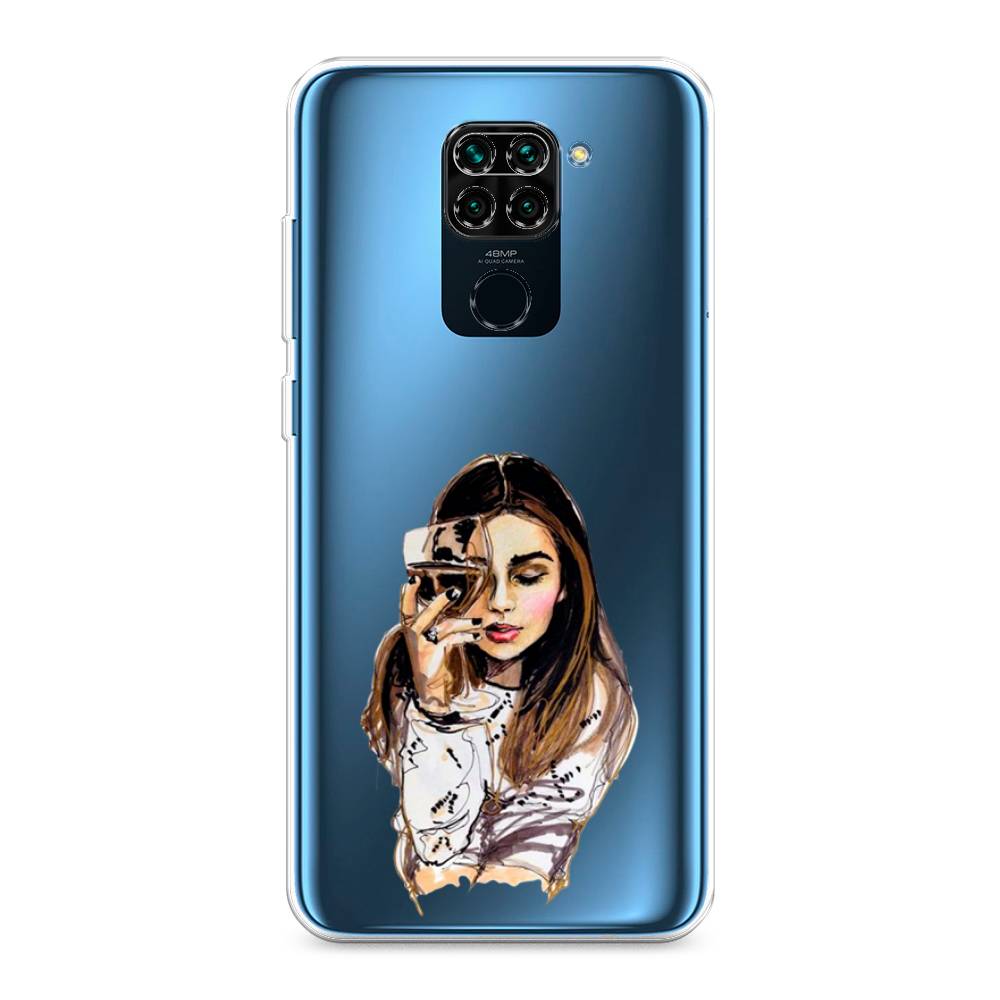 

Чехол Awog на Xiaomi Redmi 10X/Redmi Note 9 "Девушка с бокалом", Разноцветный, 38150-7