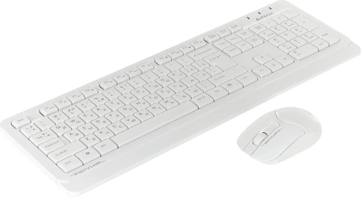 

Комплект клавиатура+мышь A4TECH Fstyler FG1012, USB, беспроводной, белый fg1012 white, Комплект (клавиатура+мышь) A4TECH Fstyler FG1012, USB, беспроводной, белый [fg1012 white]