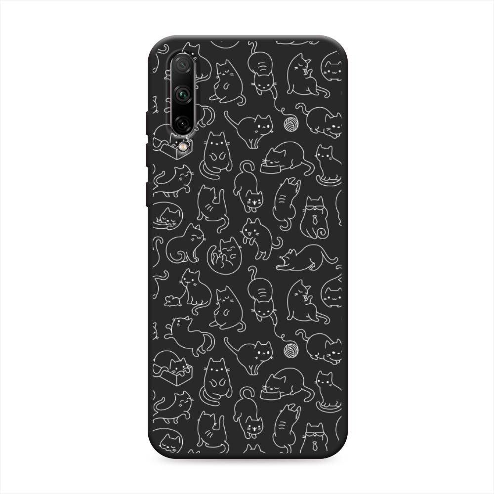 

Чехол Awog на Honor 30i "Шкодливые котики", Черный