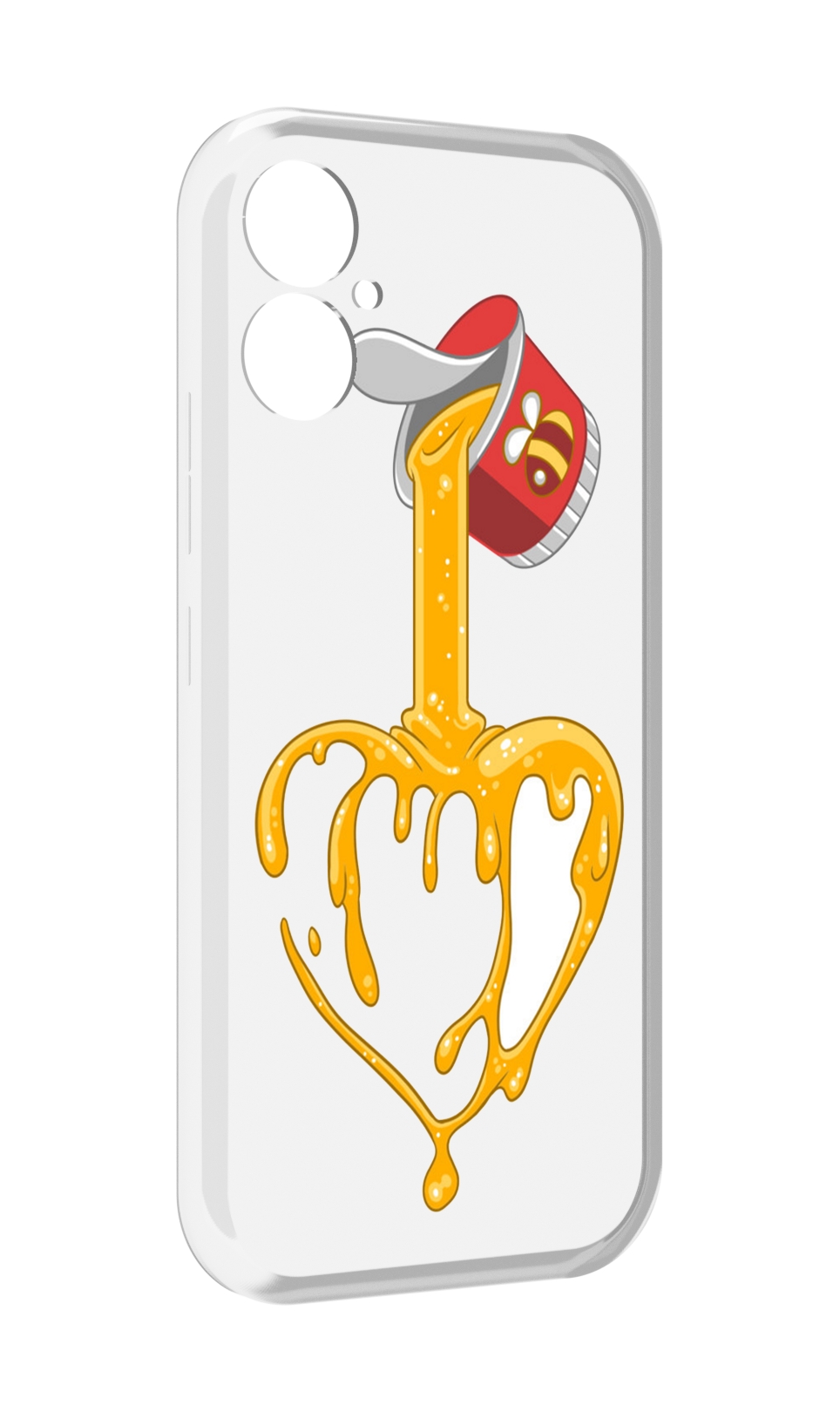 

Чехол MyPads медовое сердце для Tecno Spark 9 Pro \ Spark 9T, Прозрачный, Tocco