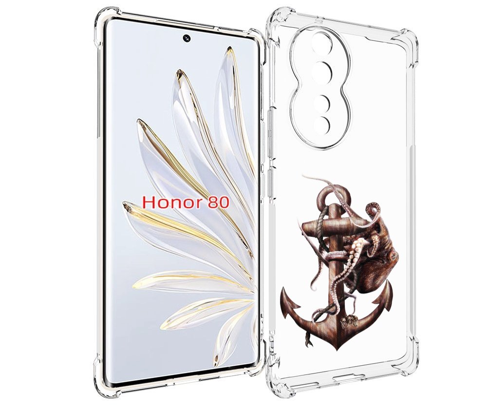 

Чехол MyPads ржавый якорь для Honor 80, Прозрачный, Tocco
