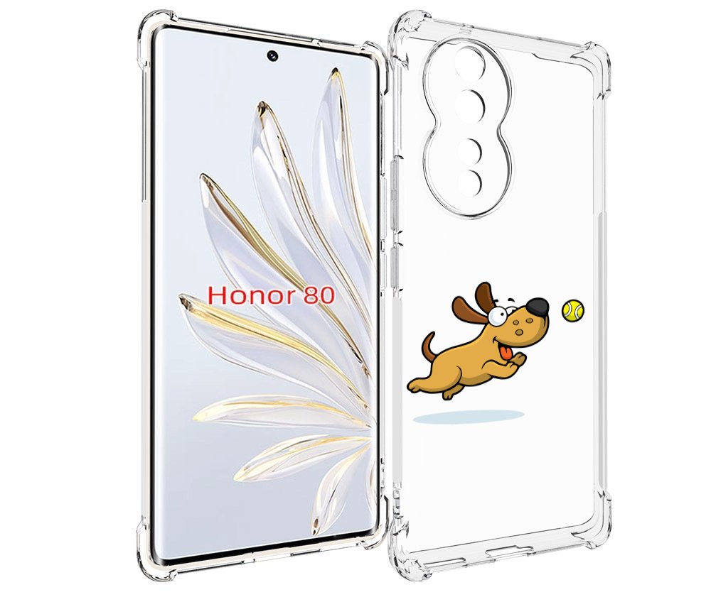 

Чехол MyPads пёсик для Honor 80, Прозрачный, Tocco