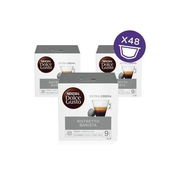 Кофе в капсулах Nescafe Dolce Gusto Ristretto Barista, 3 упаковки по 16 капсул