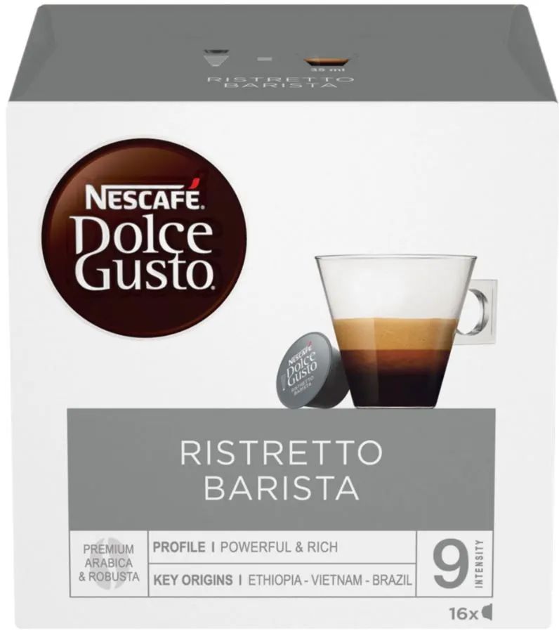 Кофе в капсулах Nescafe Dolce Gusto Ristretto Barista, 16 капсул