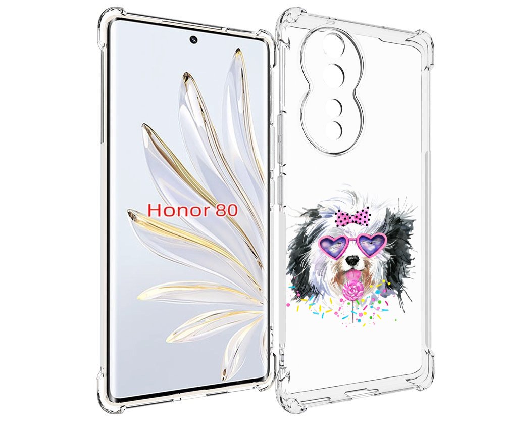 

Чехол MyPads пушистик для Honor 80, Прозрачный, Tocco