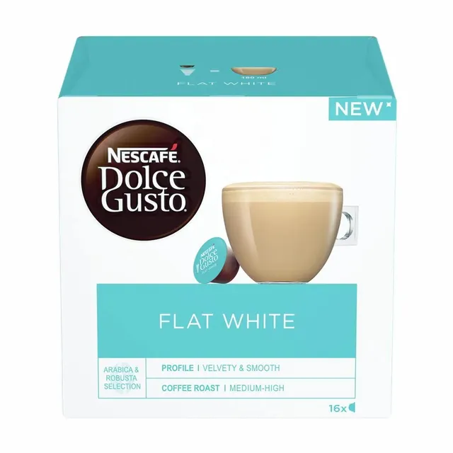 Кофе в капсулах Nescafe Dolce Gusto Flat White, 16 капсул