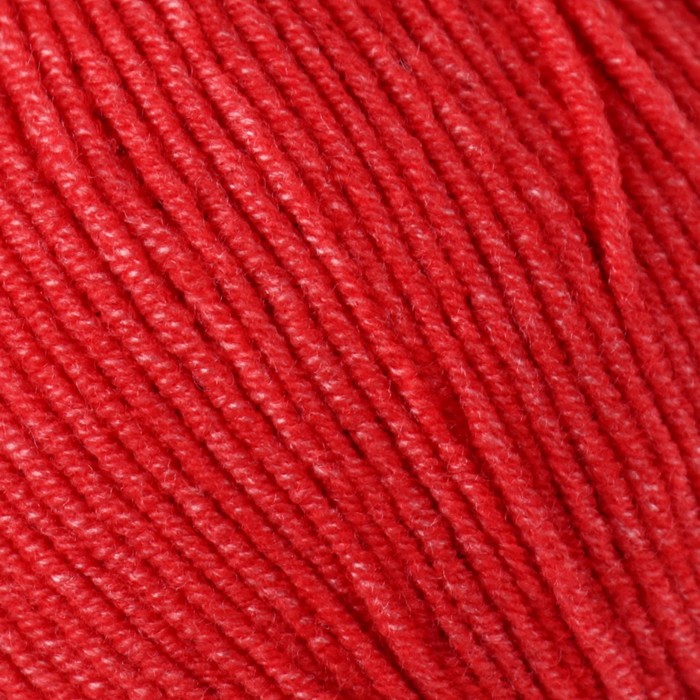 

Пряжа "Jeans" 55% хлопок, 45% акрил 160м/50гр (26 красный), Пряжа для вязания "Jeans"