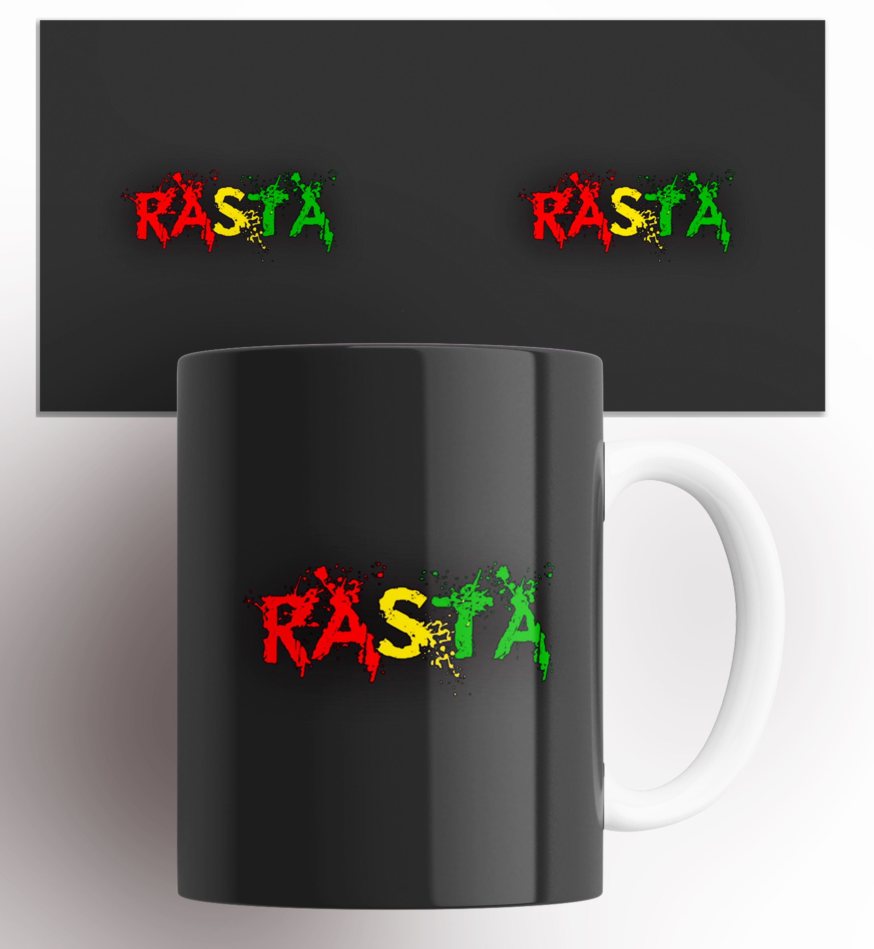 

Кружка с принтом Раста Rasta 330 мл., Кружка в подарок с надписью Раста/Rasta. 330 мл