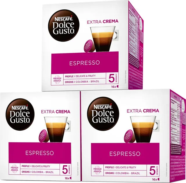 Кофе в капсулах Nescafe Dolce Gusto Espresso, 3 упаковки по 16 капсул