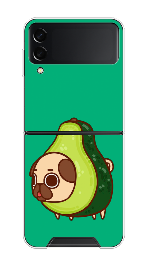 

Чехол на Samsung Galaxy Z Flip 3 "Мопс авокадик", Зеленый, 2103750-1