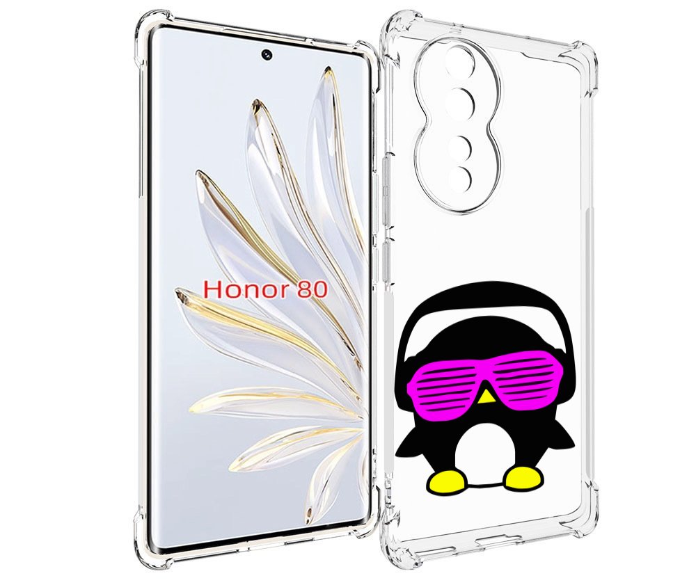 

Чехол MyPads пингвин для Honor 80, Прозрачный, Tocco