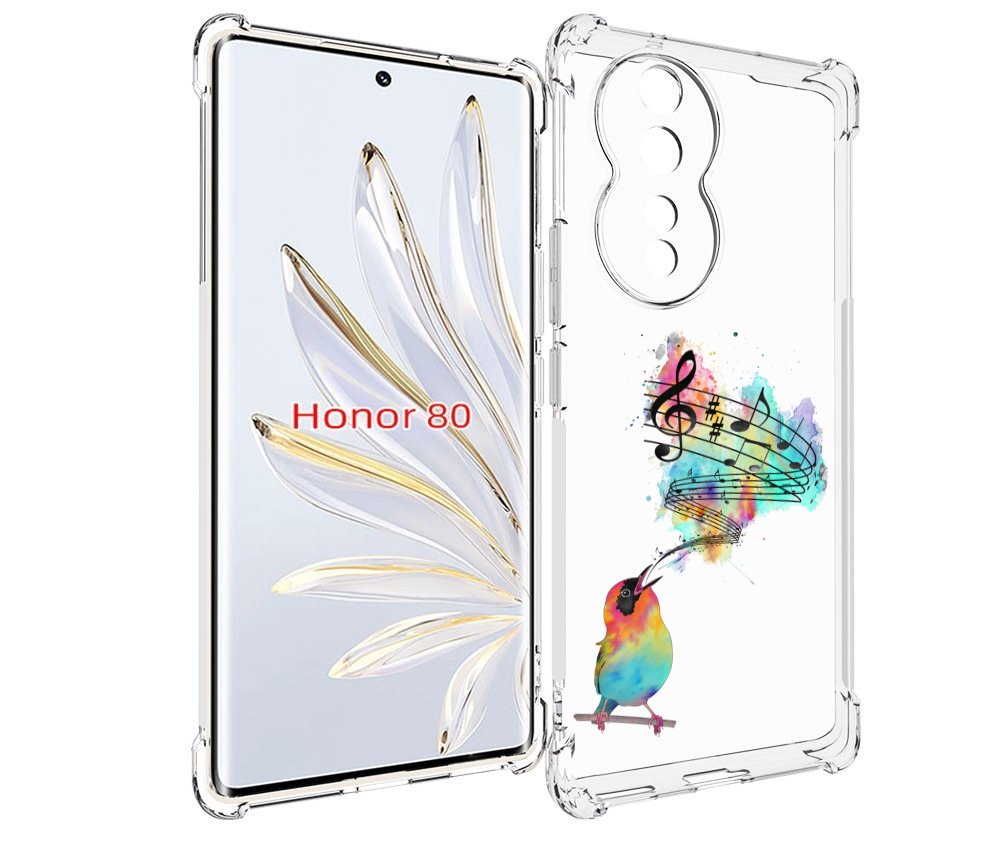 

Чехол MyPads певчая птичка для Honor 80, Прозрачный, Tocco