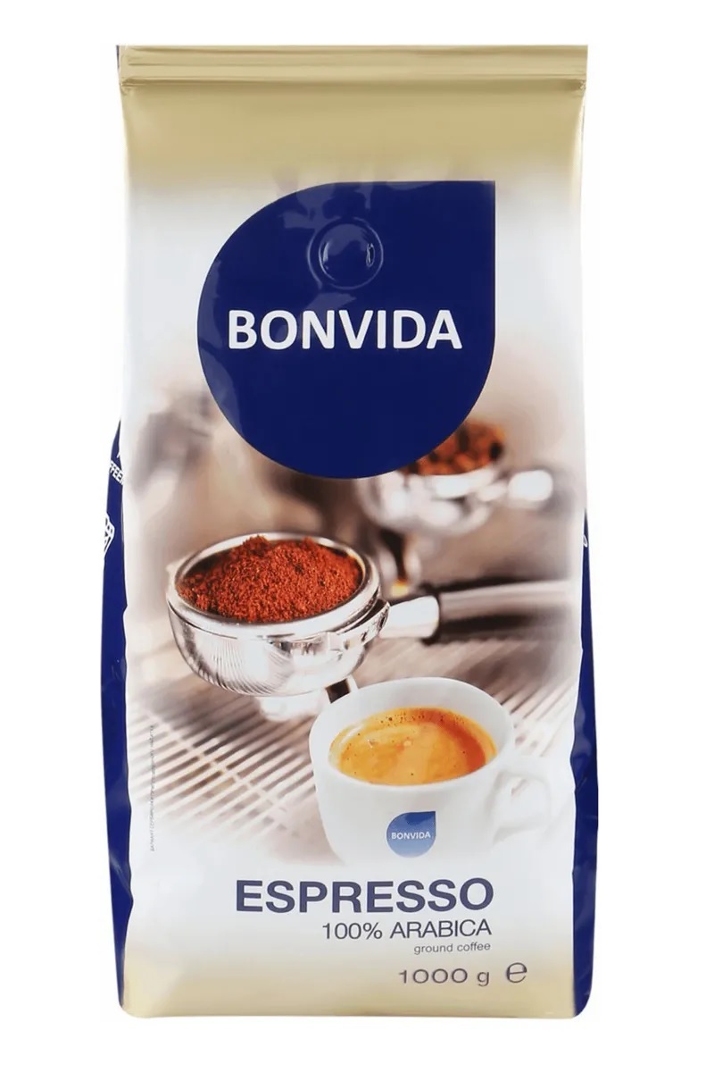 Кофе зерновой Bonvida Espresso, Арабика 100%, 1кг