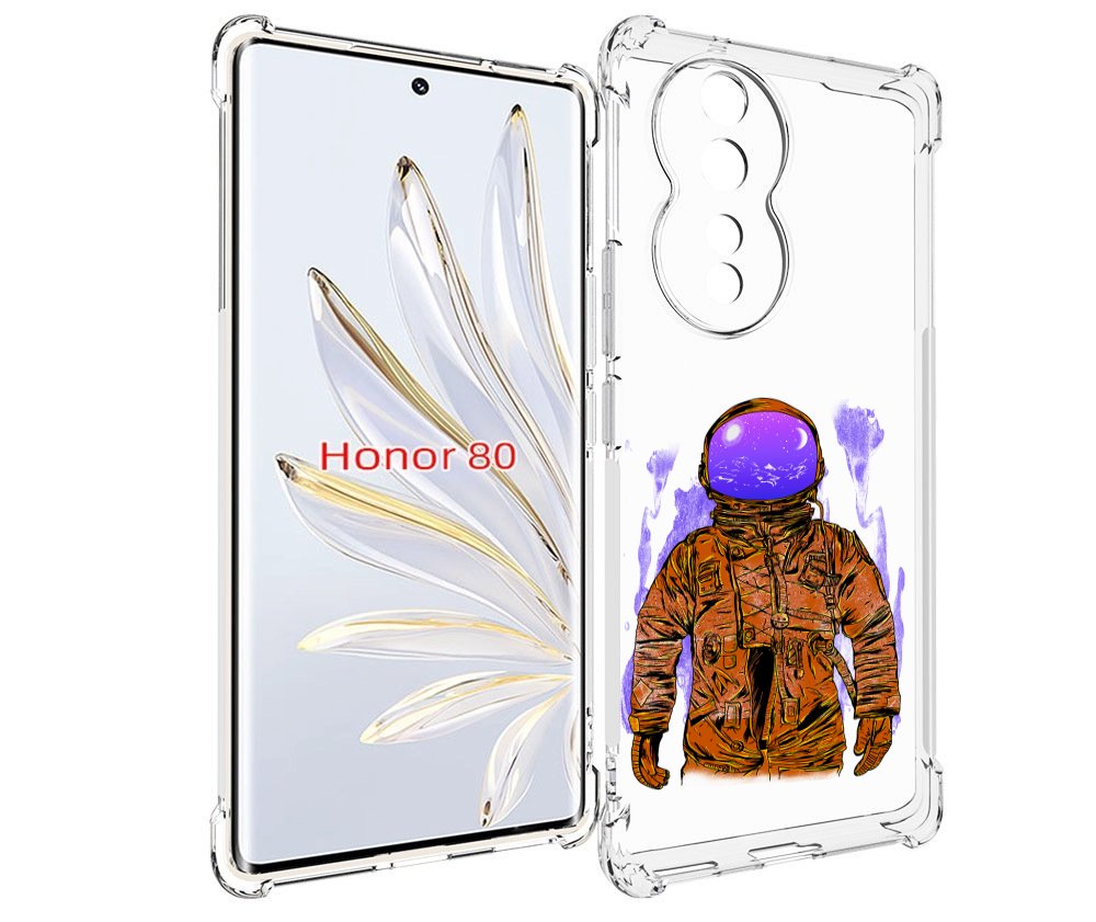 

Чехол MyPads нарисованный мужчина в скафандре для Honor 80, Прозрачный, Tocco