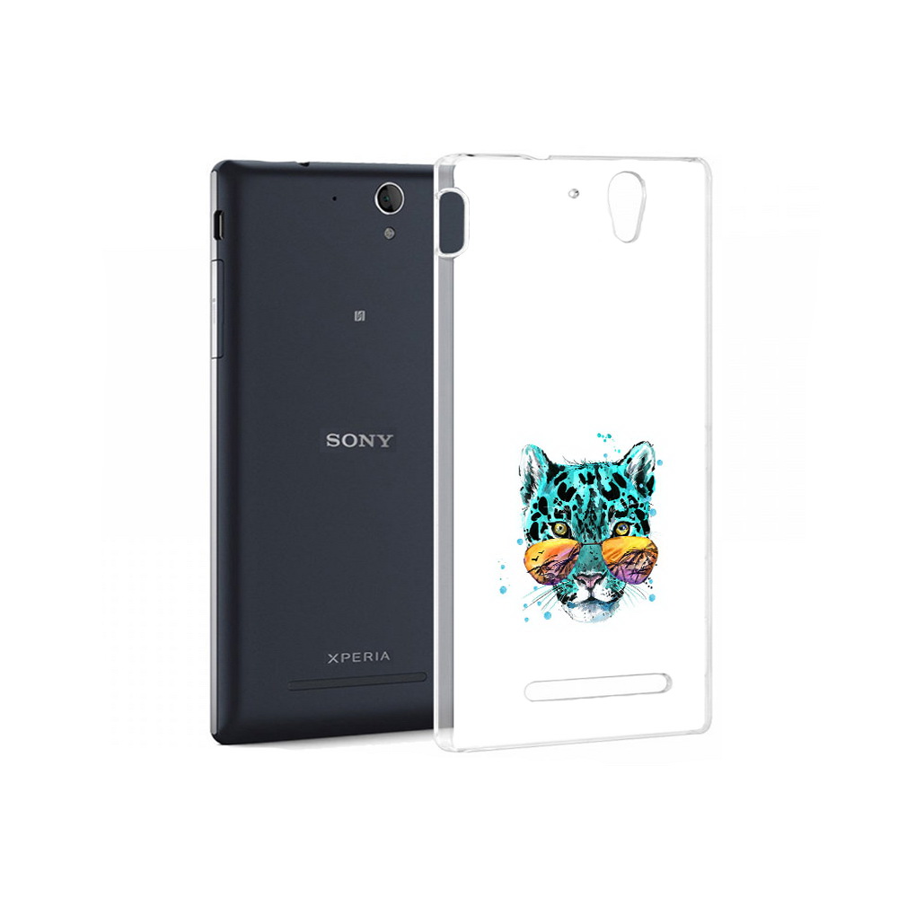 

Чехол MyPads Tocco для Sony Xperia C5 Ultra голубой лео (PT16261.253.294), Прозрачный, Tocco
